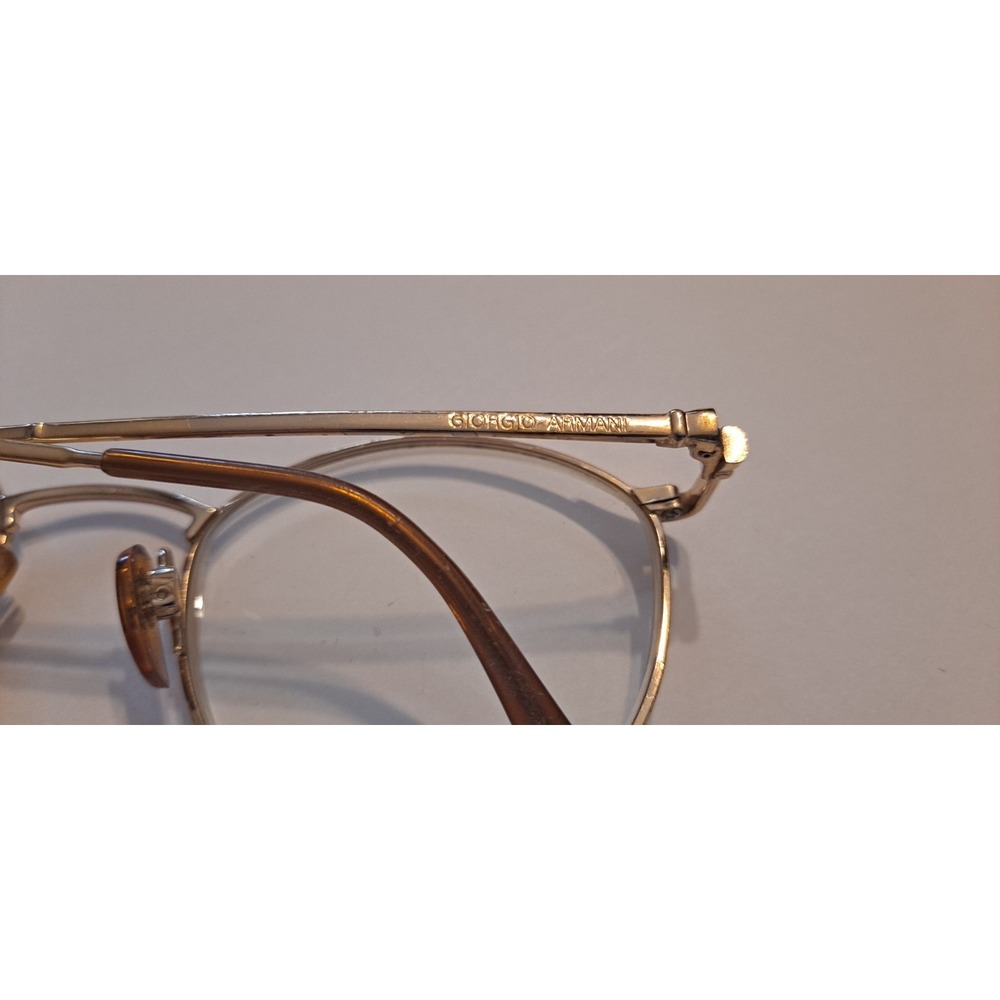 GIORGIO ARMANI Tortoise & Gold 19□22 135 Full Rim‎ Eyeglasses - Picture 12 of 12